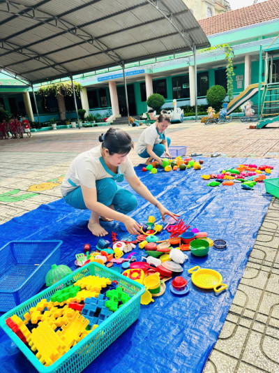 🌿 Trường Mầm non Sen Hồng tích cực phòng chống dịch Tay - Chân - Miệng 🌿