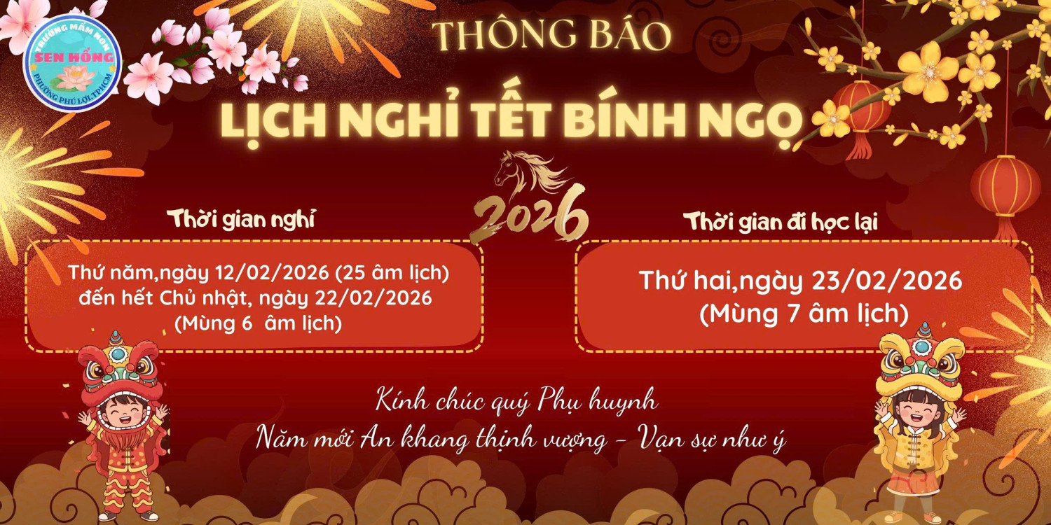 Lịch nghỉ tết Bính Ngọ 2026